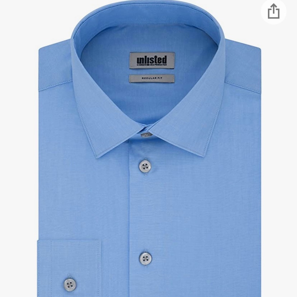 Kenneth Cole Unlisted Men's Dress Shirt Regular Fit Solid